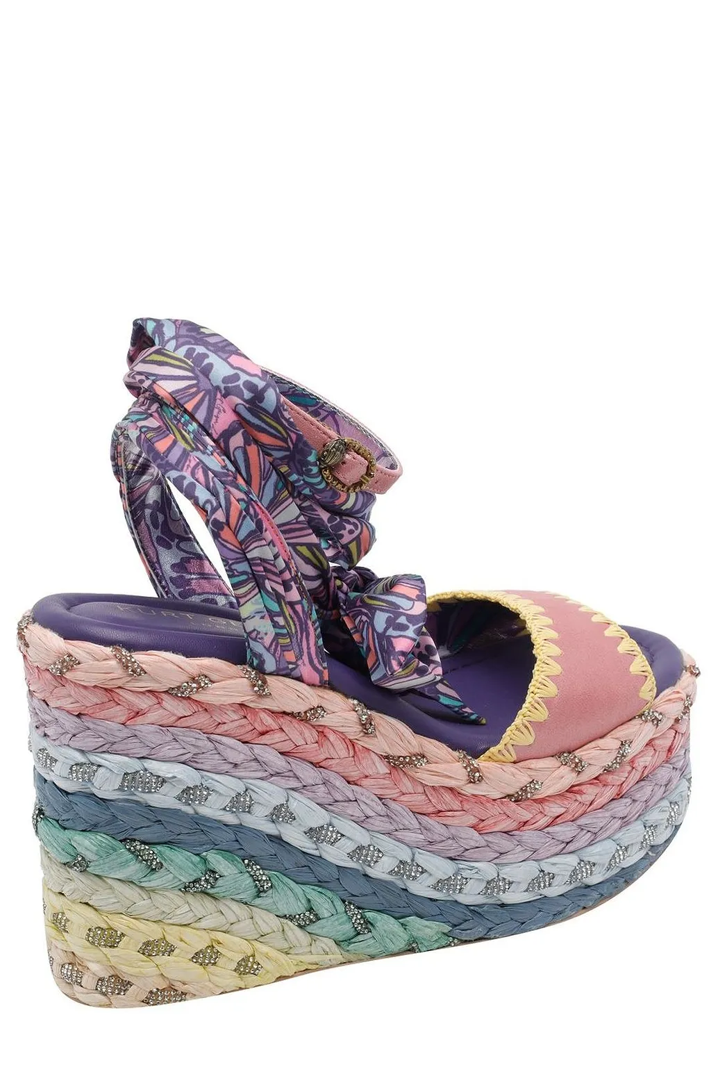 Kurt Geiger London Scarf Wedge Heeled Sandals