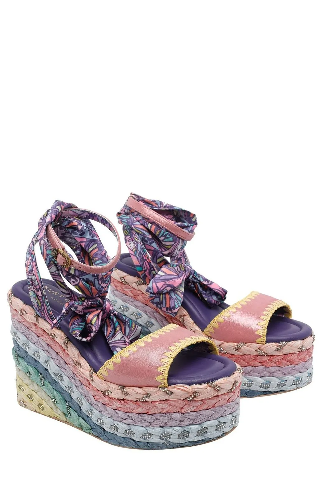 Kurt Geiger London Scarf Wedge Heeled Sandals
