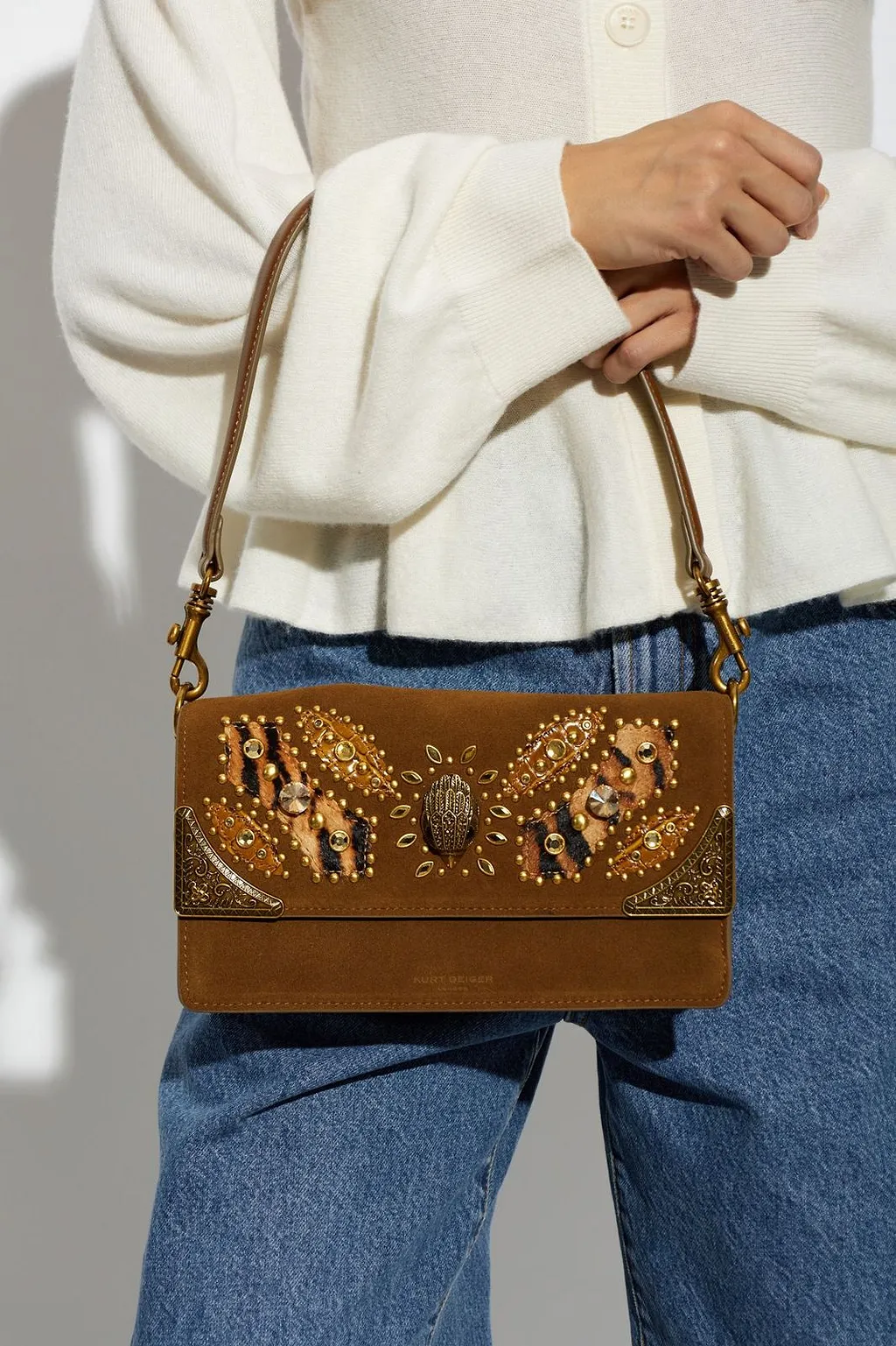 Kurt Geiger Sloane Embellished Shoulder Bag