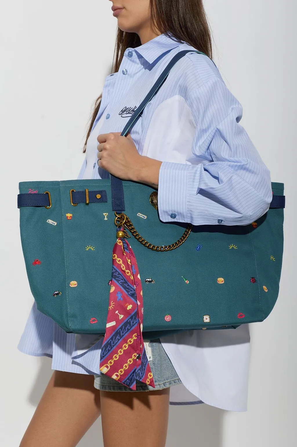 Kurt Geiger Solane Charm-Embellished Tote Bag