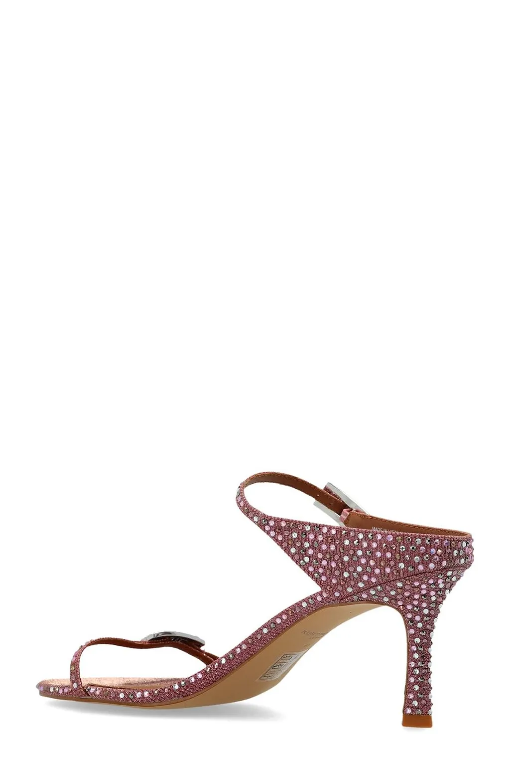 Kurt Geiger Strass Double Buckle Heeled Sandals