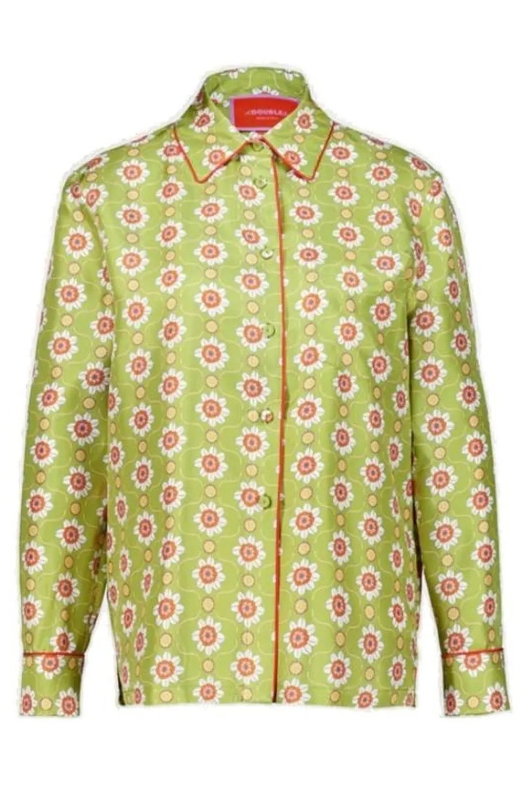 La Doublej All-Over Patterned Button-Up Shirt