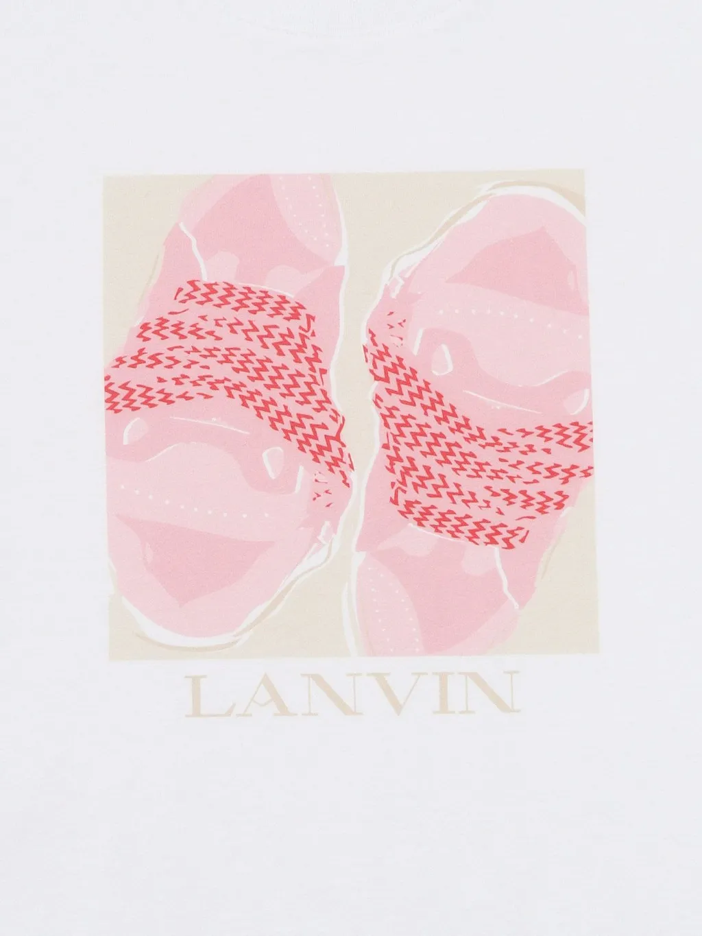 Lanvin Enfant Sneakers Motif Crewneck T-Shirt