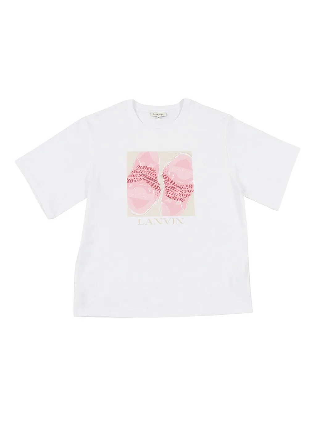 Lanvin Enfant Sneakers Motif Crewneck T-Shirt