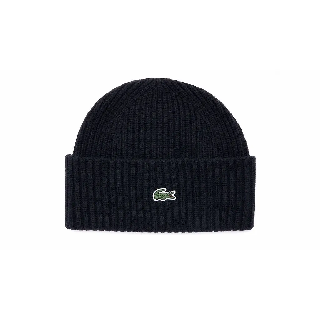 Lacoste Rib Knit Beanie