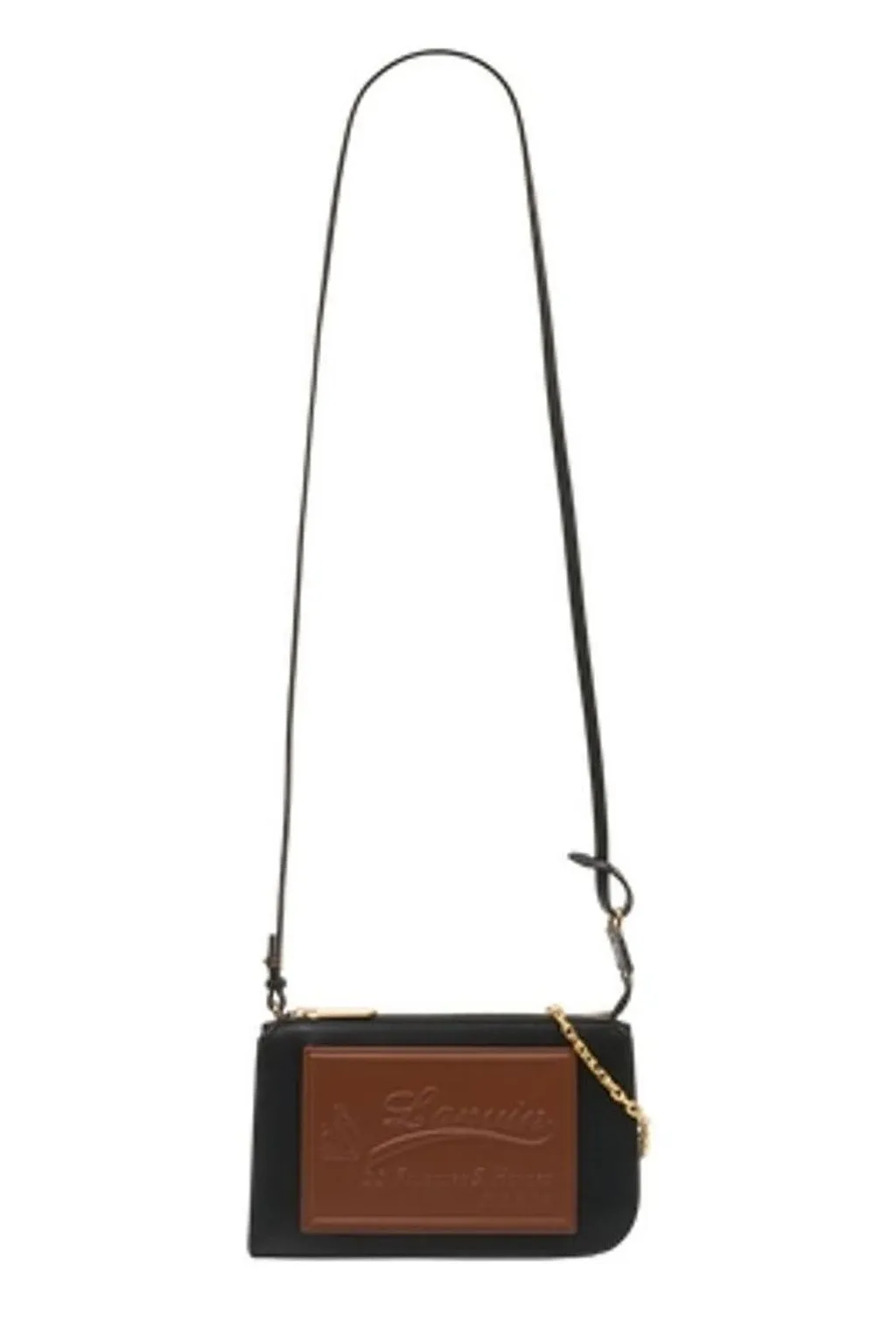 Lanvin Logo Embossed Shoulder Bag