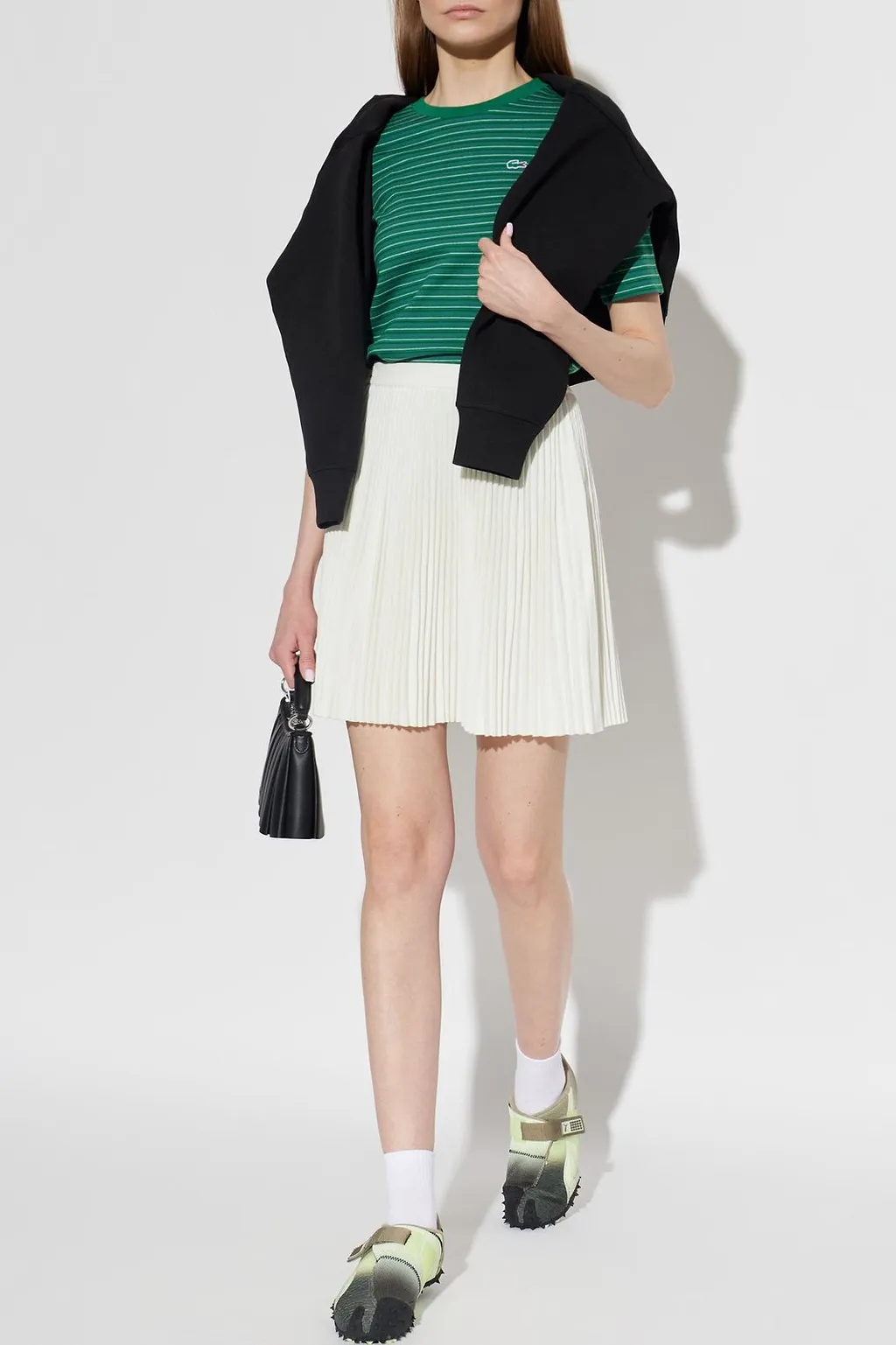 Lacoste Ribbed Pleated Skirt