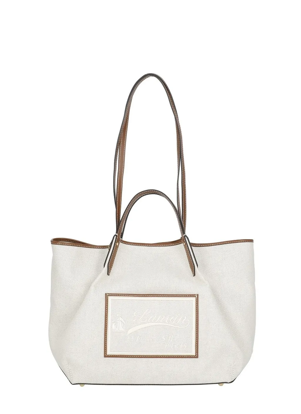 Lanvin Logo Patch Panelled Tote Bag
