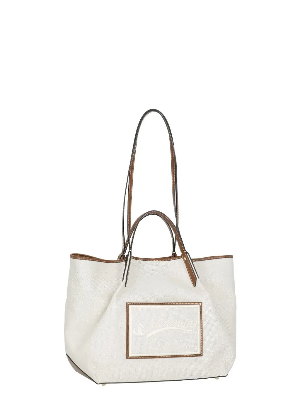 Lanvin Logo Patch Panelled Tote Bag