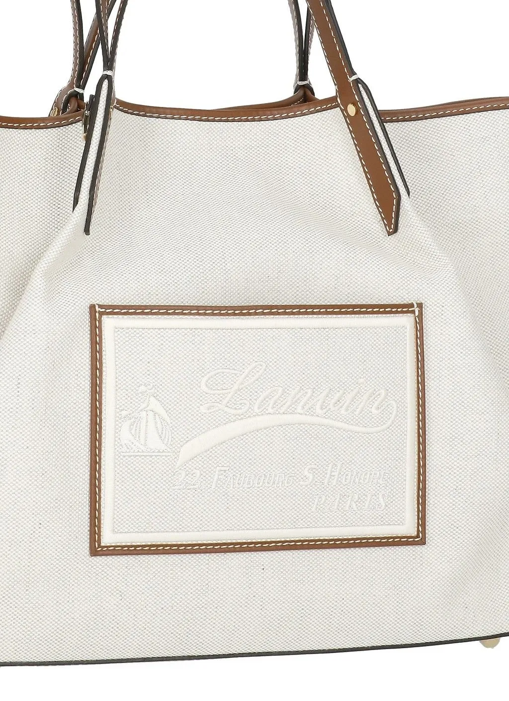 Lanvin Logo Patch Panelled Tote Bag