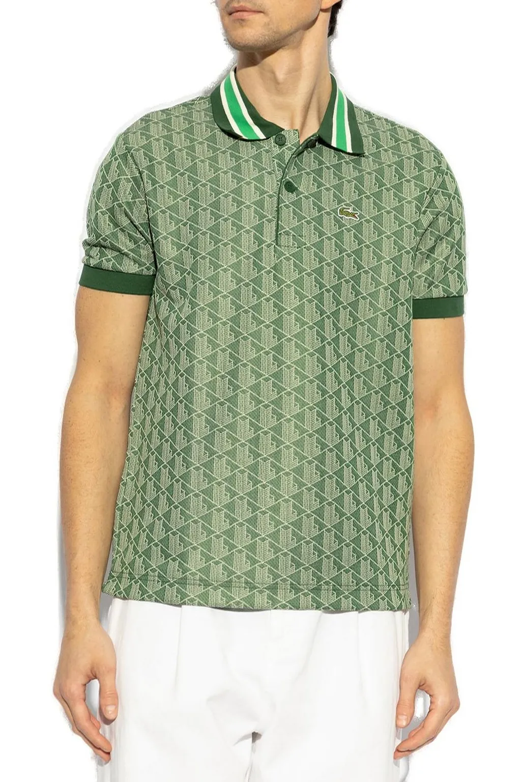 Lacoste Monogram Jacquard Classic Fit Polo Shirt