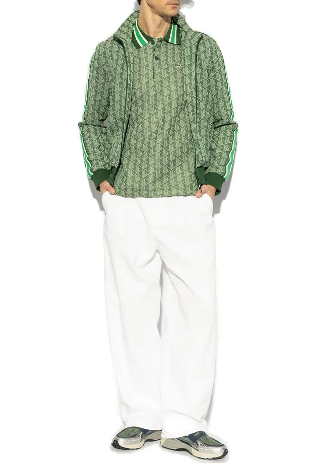 Lacoste Monogram Jacquard Classic Fit Polo Shirt