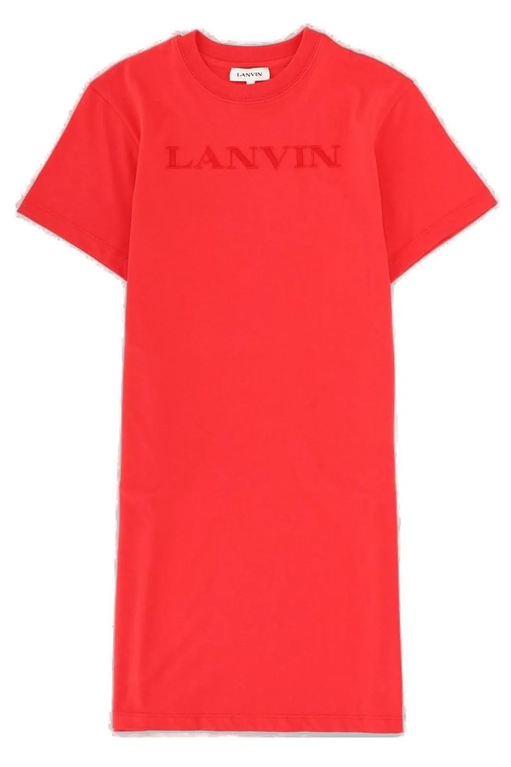 Lanvin Logo Embroidered T-Shirt Dress