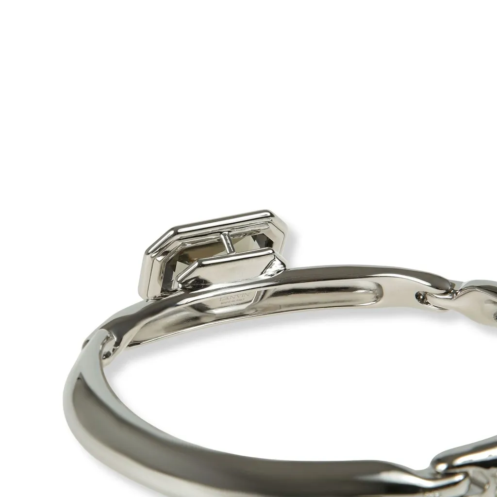 Lanvin Octagon Crystal Chain Necklace