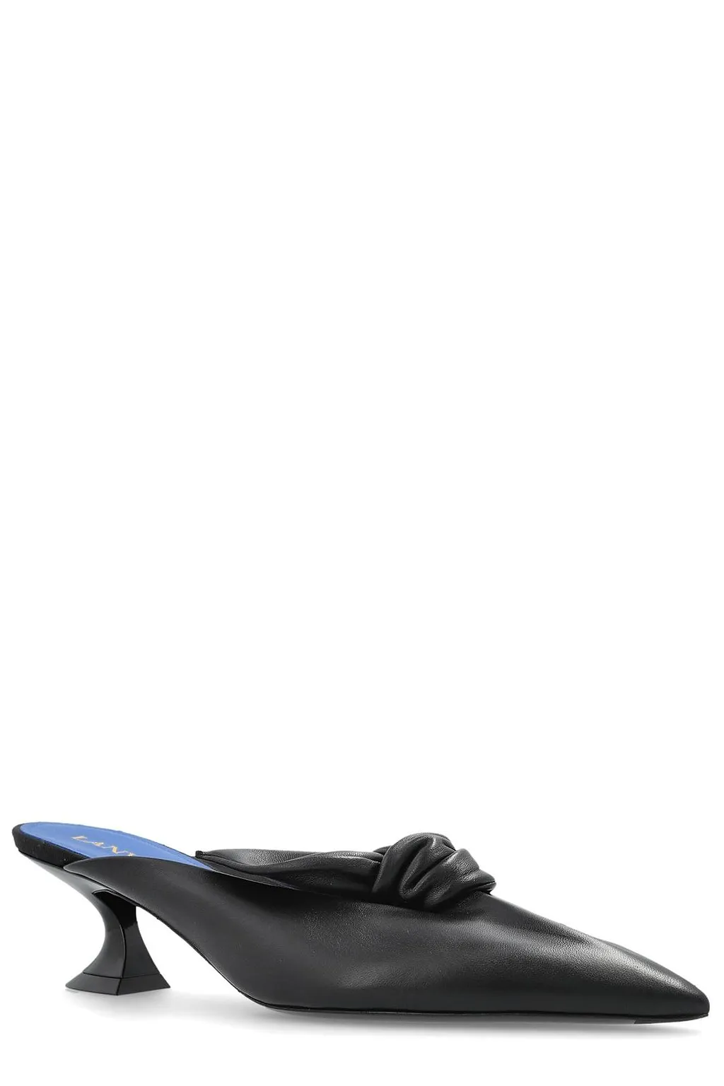 Lanvin Midnight Step Bow Detailed Heeled Mules