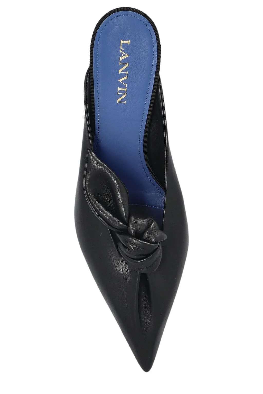 Lanvin Midnight Step Bow Detailed Heeled Mules