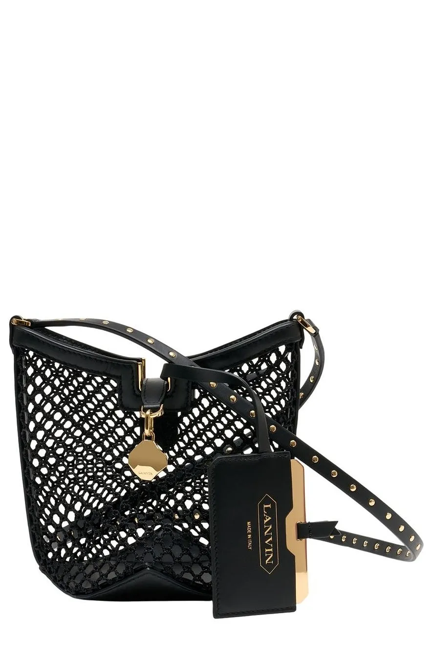 Lanvin Perforated Small Bucket Bag