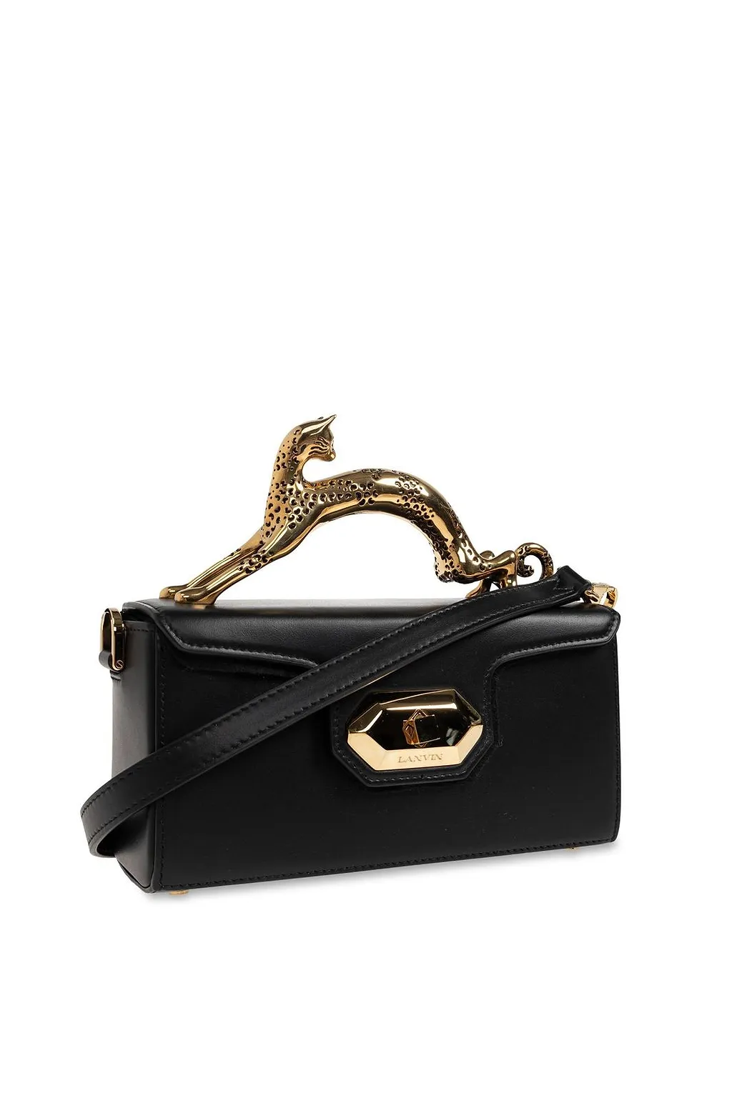 Lanvin Pencil Cat Top Handle Shoulder Bag