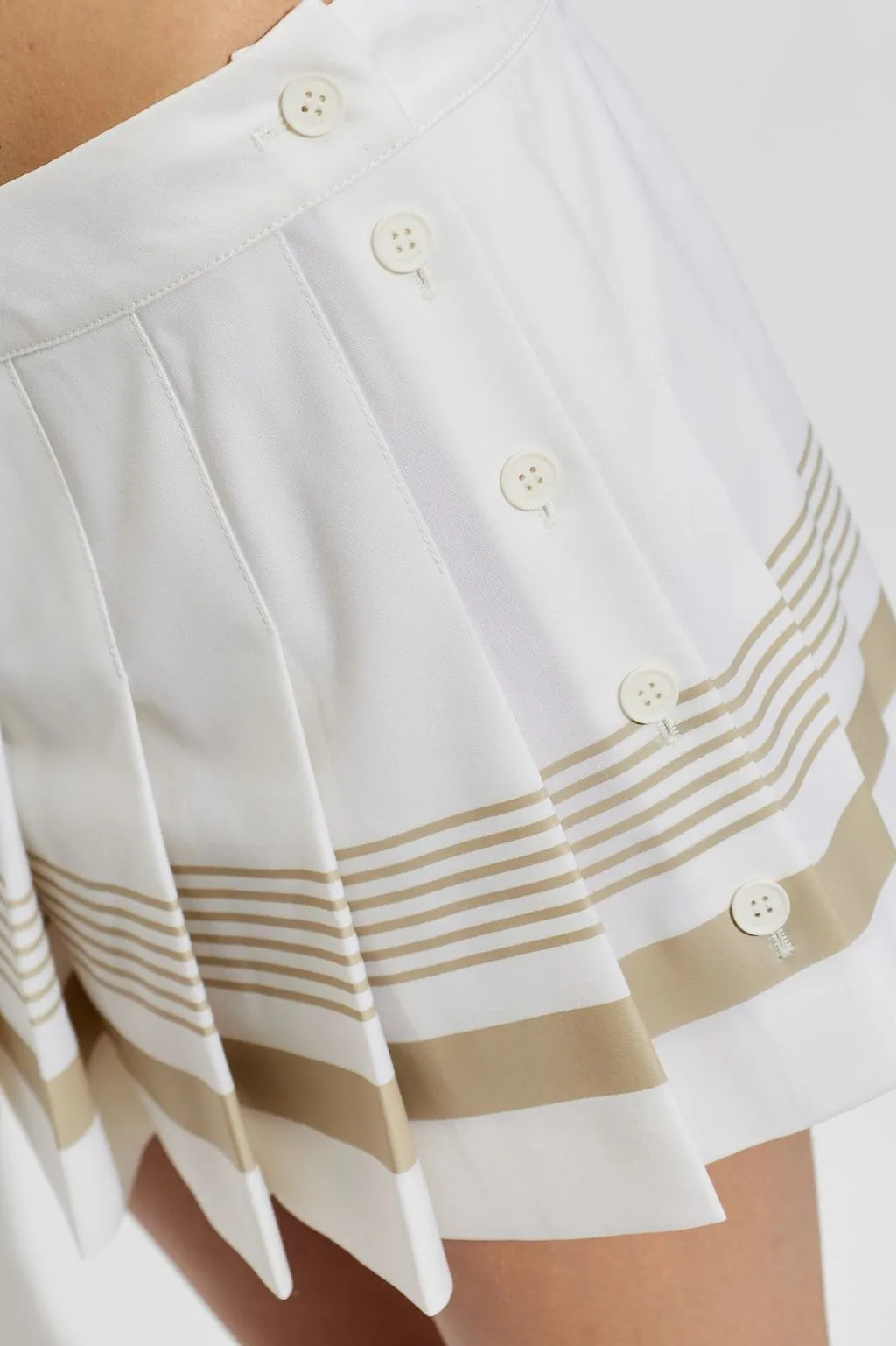 Lacoste Runway Pleated Mini Skirt