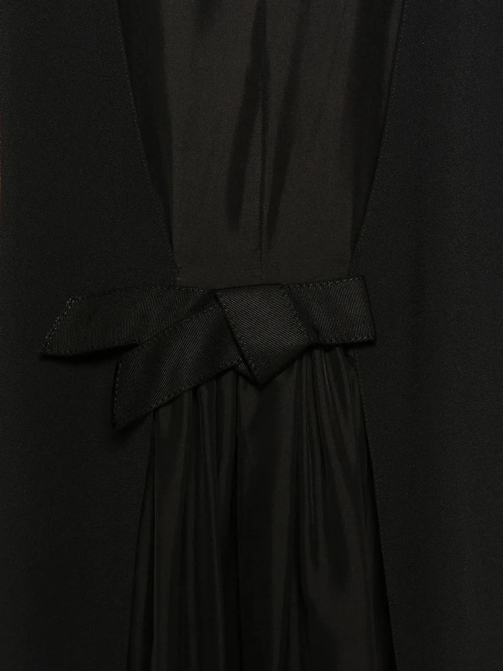 Lanvin Pleated Bow Detail Dress
