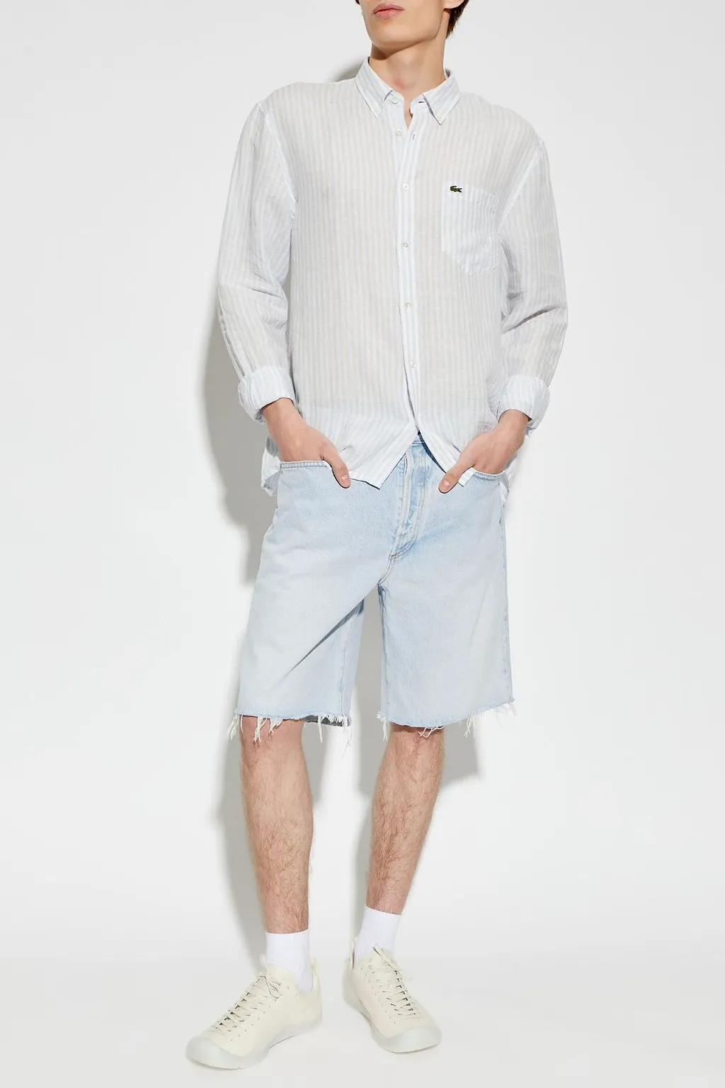 Lacoste Striped Pocket Shirt