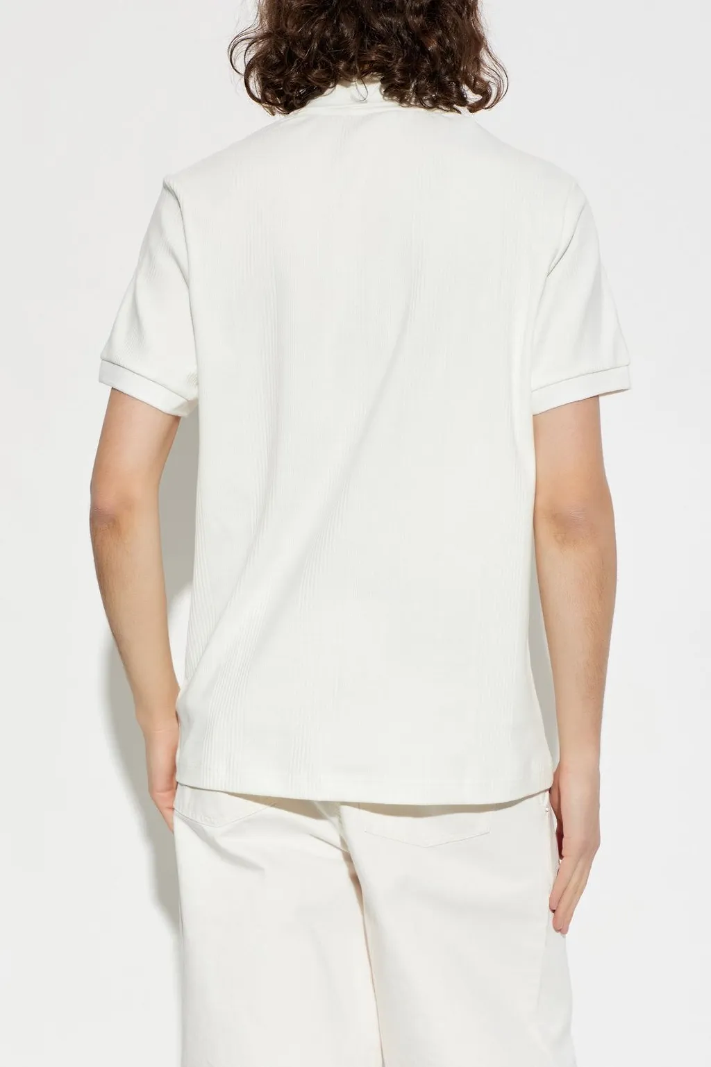 Lacoste Classic Fit Ribbed Knit Polo Shirt