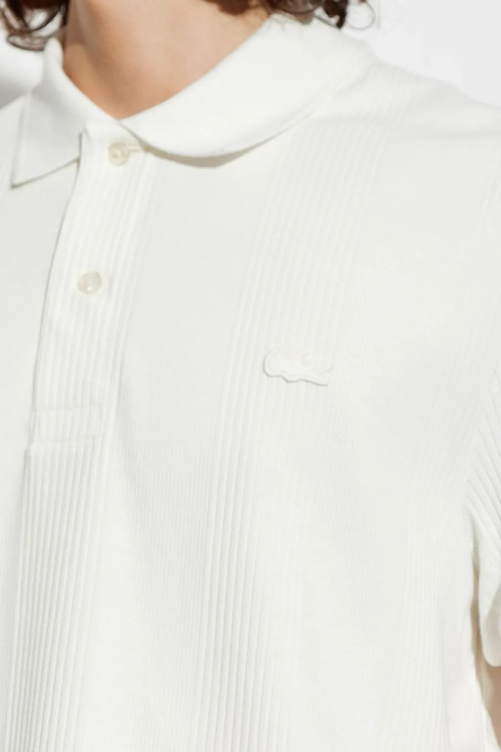 Lacoste Classic Fit Ribbed Knit Polo Shirt