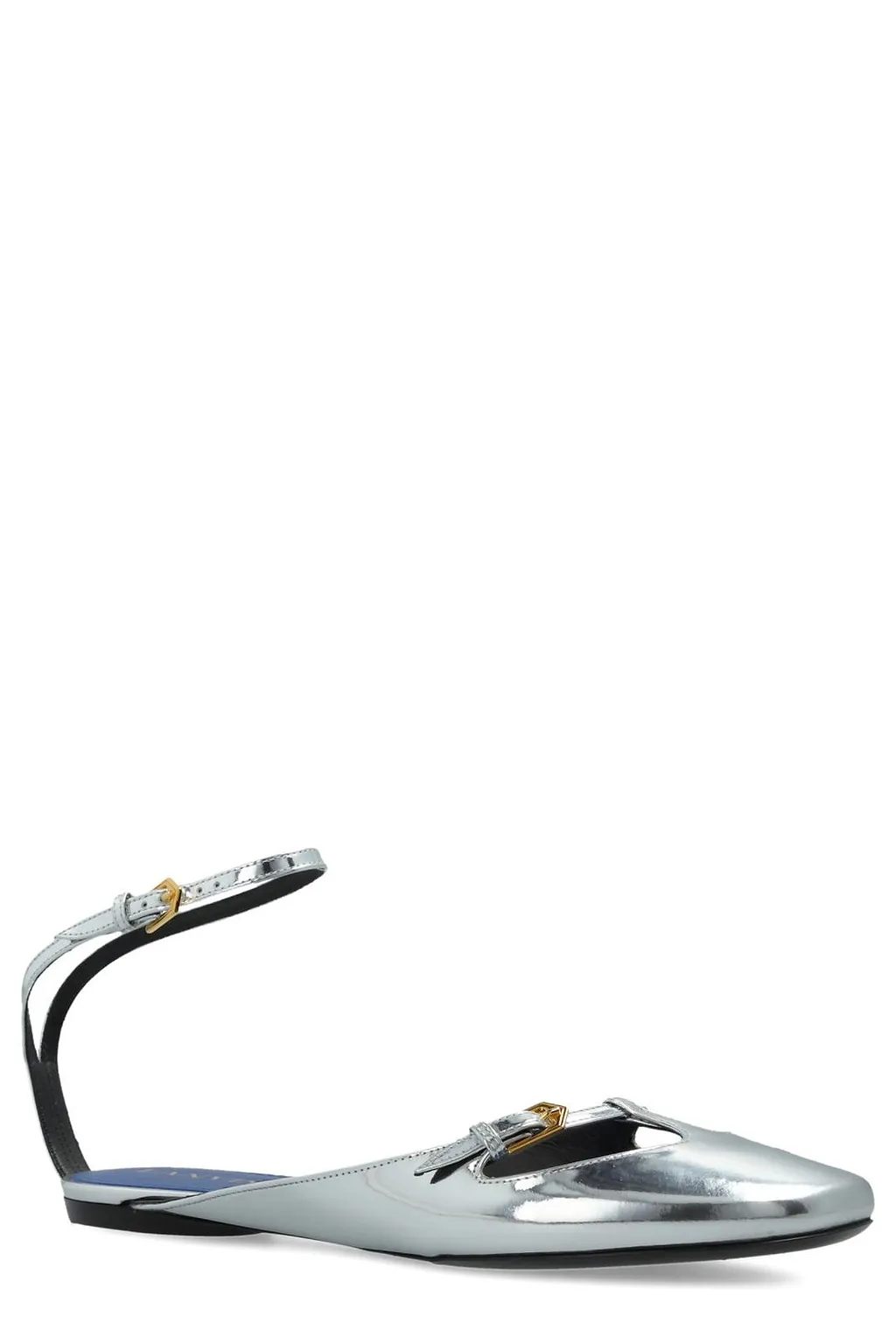 Lanvin Rutenium Mary-Jane Ballerinas