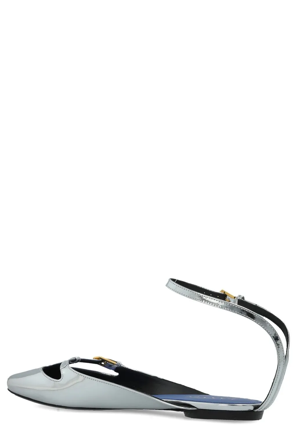 Lanvin Rutenium Mary-Jane Ballerinas