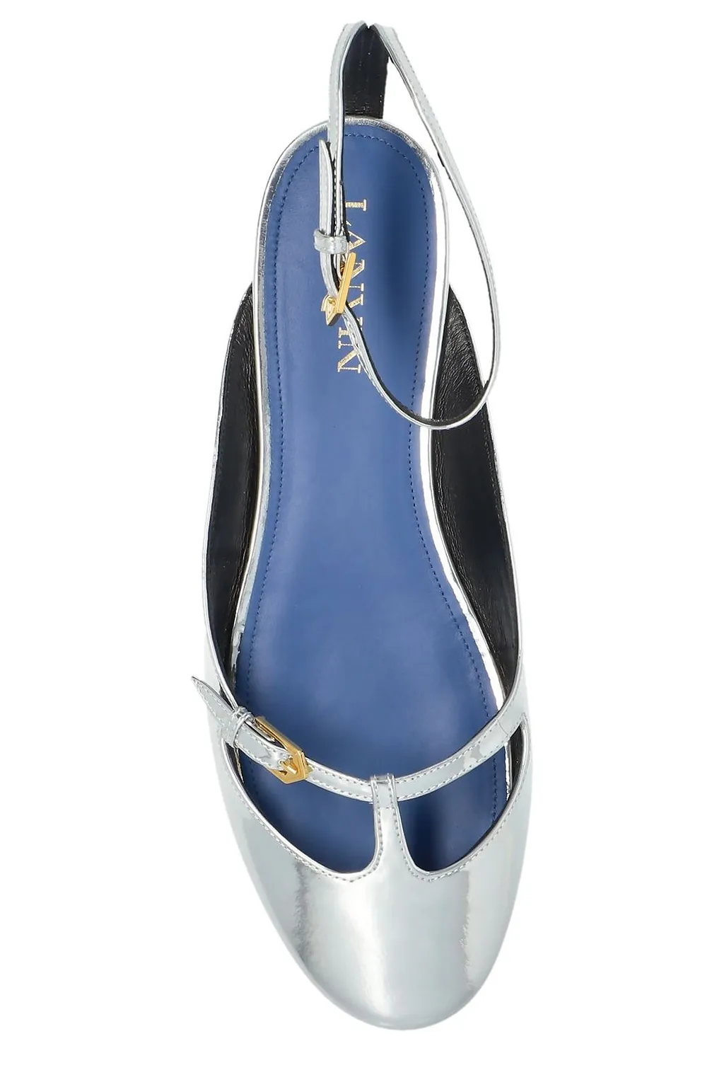 Lanvin Rutenium Mary-Jane Ballerinas