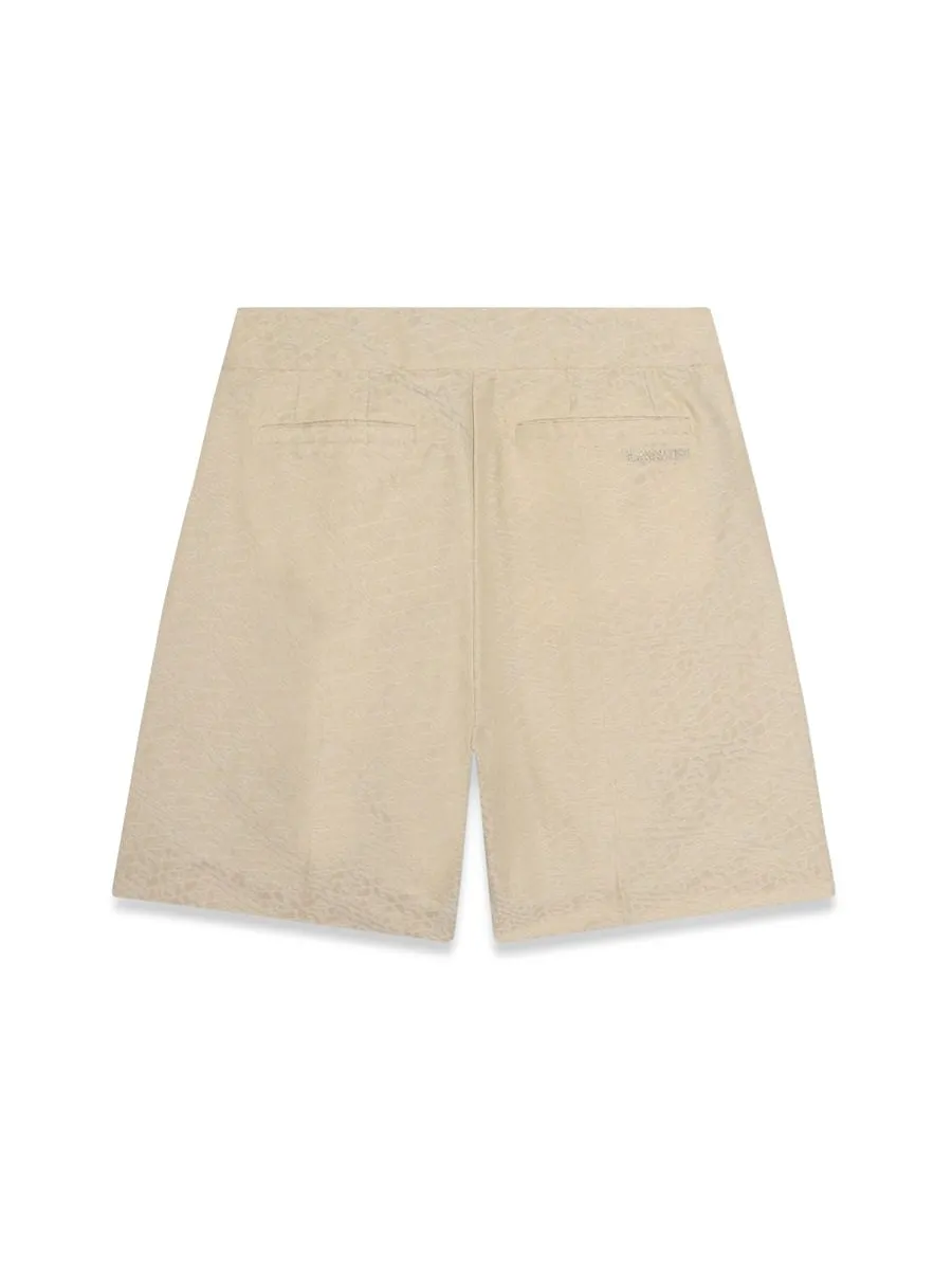 Lanvin Tailored Bow Accent Shorts