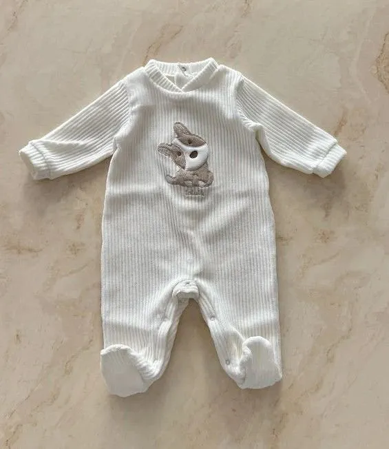 Lalalu Kids Textured Animal Onesie