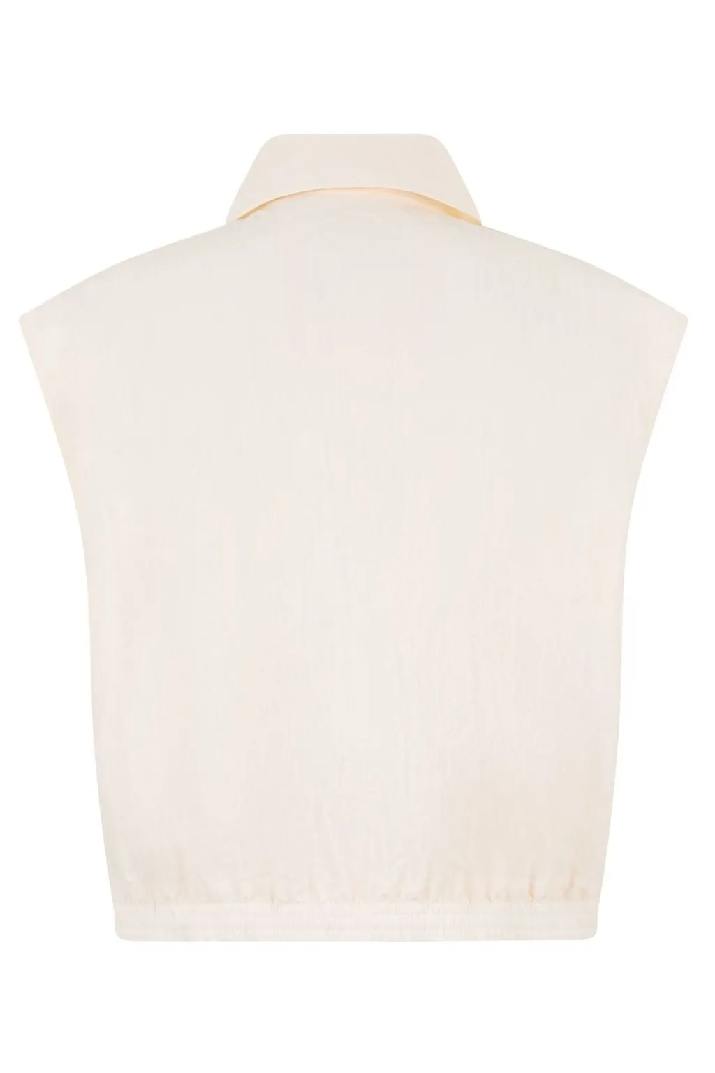 Laminar Cropped Sleeveless Jacket
