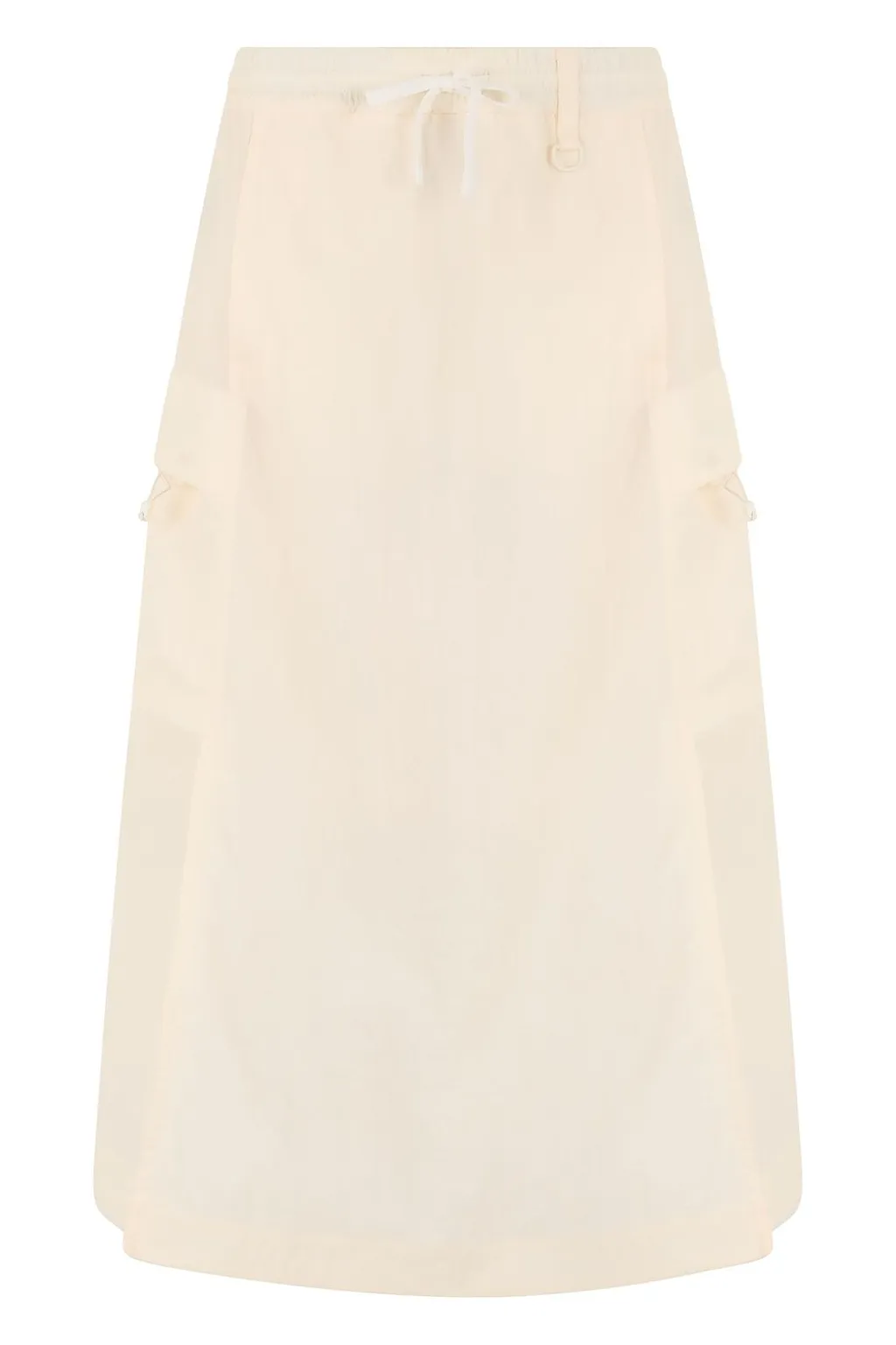 Drawstring Waist Long Skirt