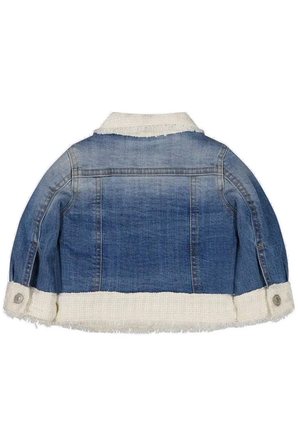 Lapin House Frayed Hem Denim Jacket