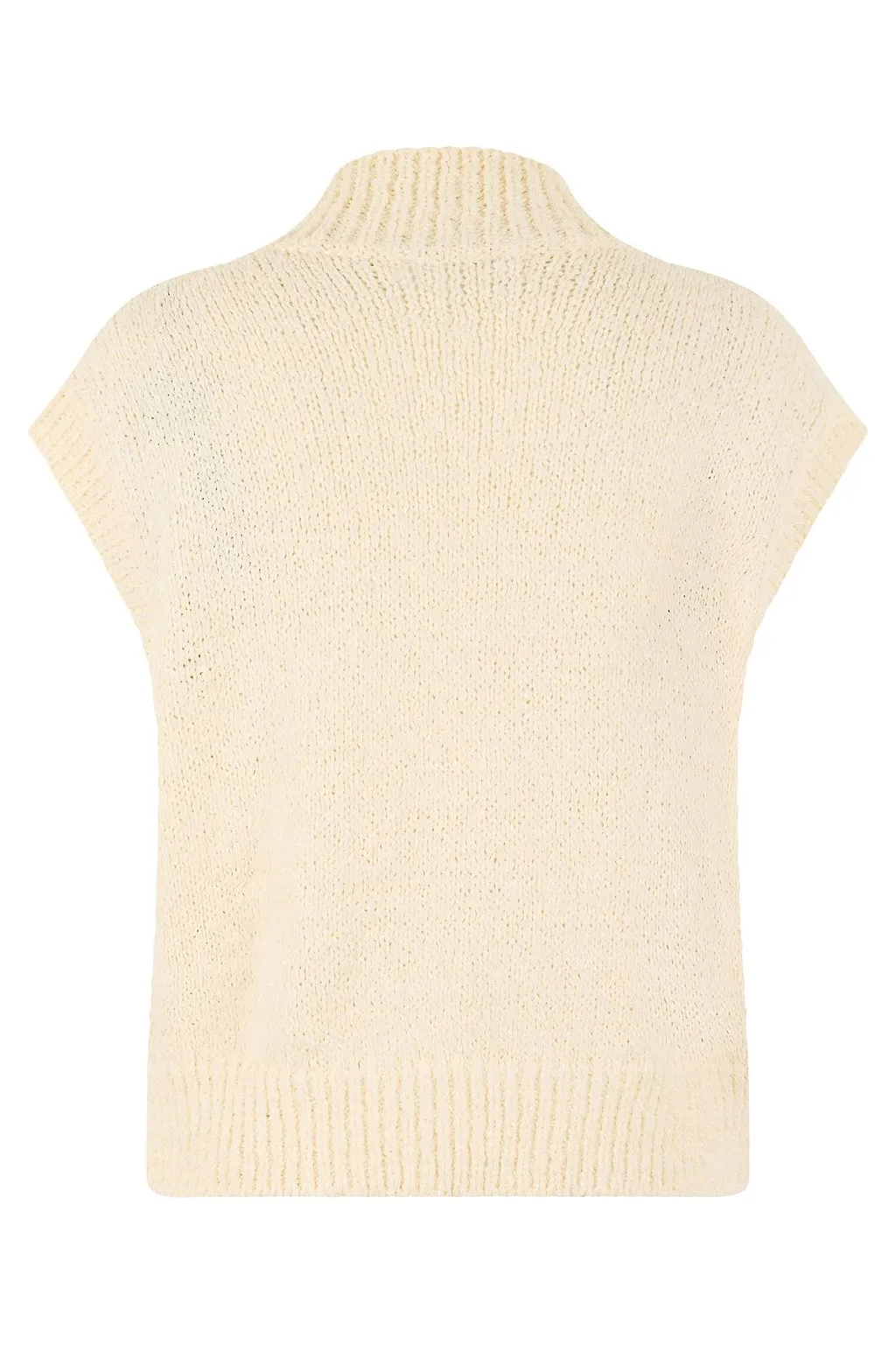 Zip High Collar Knitted Sweater
