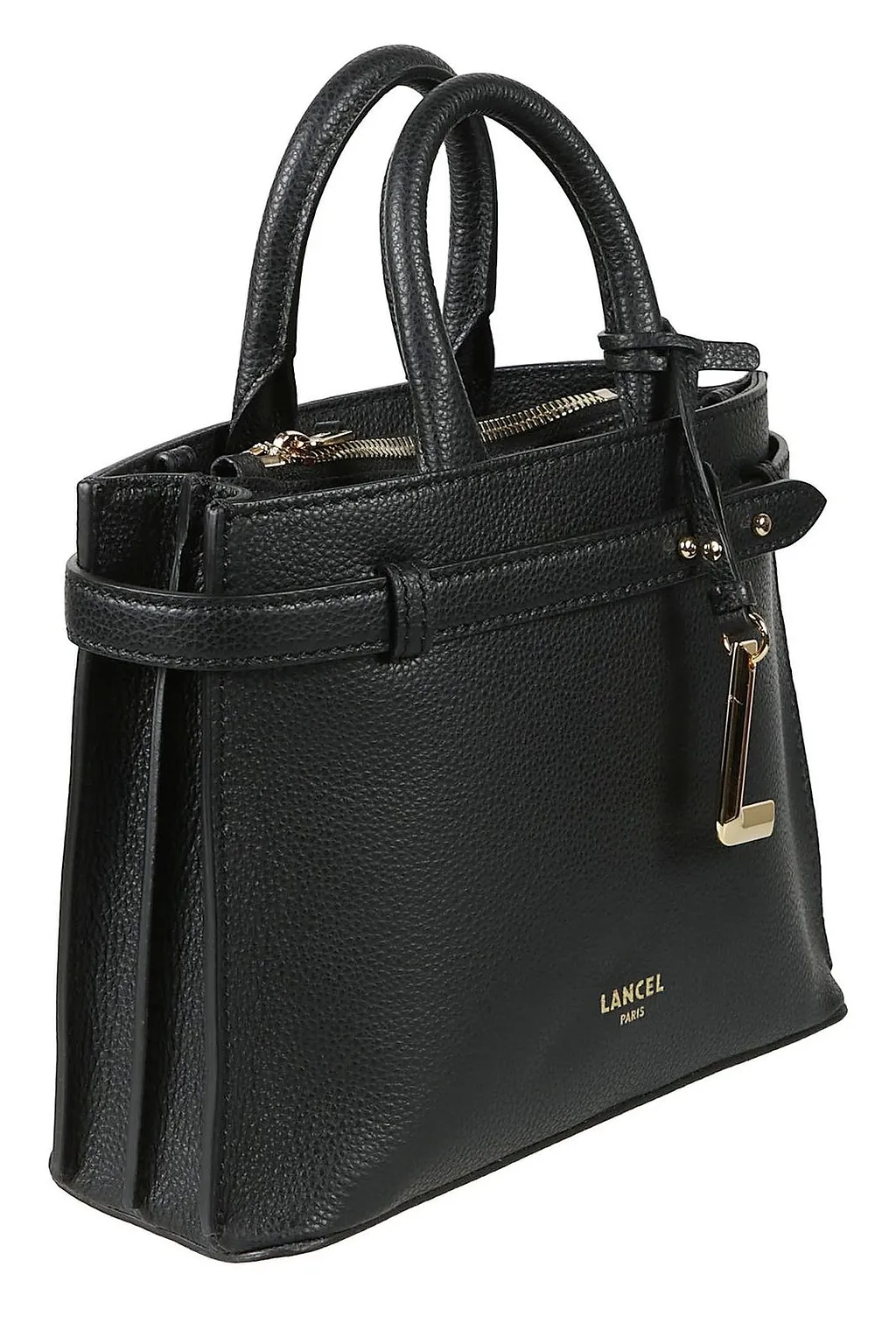 Lancel Logo Printed Top Handle Bag