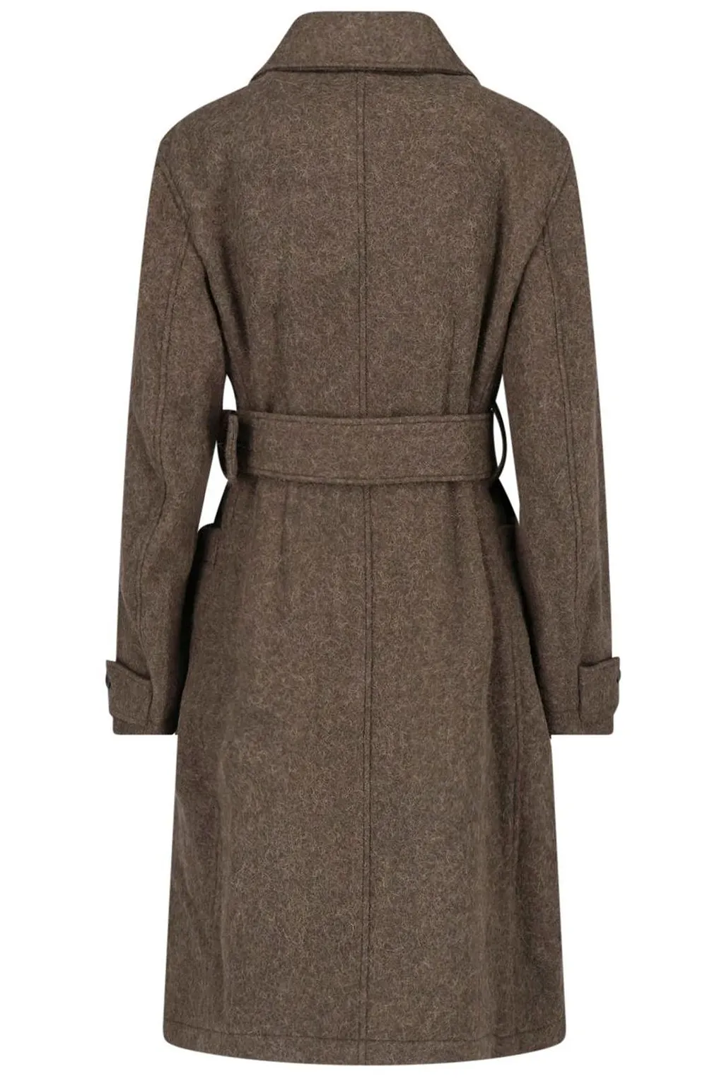 Lemaire Fitted Double-Breasted Wrap Coat