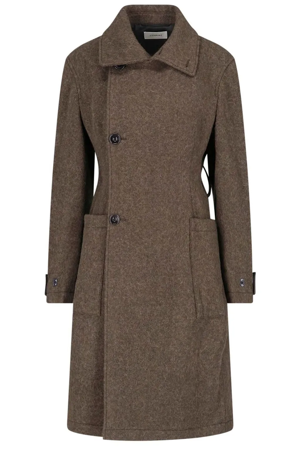 Lemaire Fitted Double-Breasted Wrap Coat