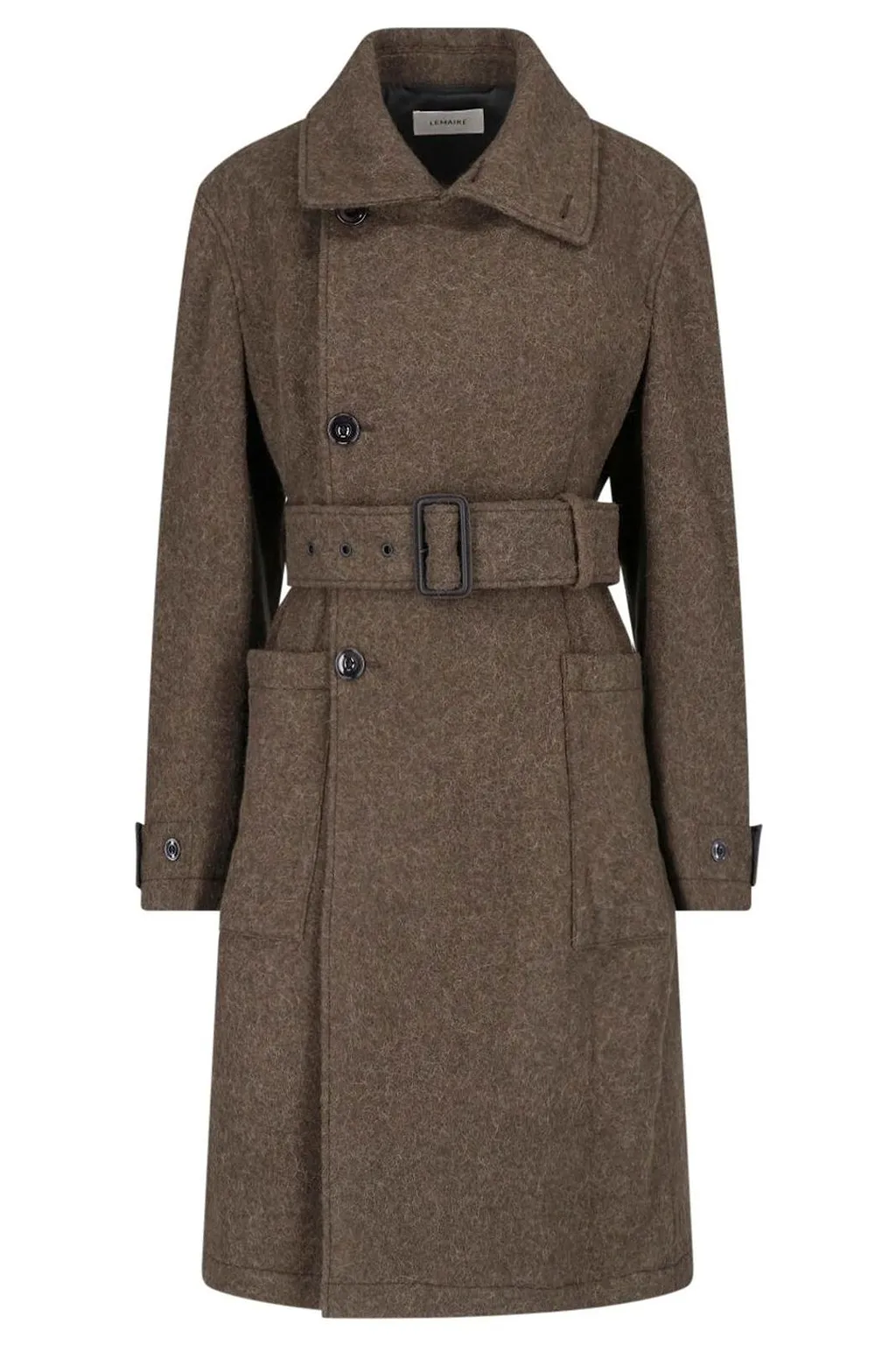 Lemaire Fitted Double-Breasted Wrap Coat