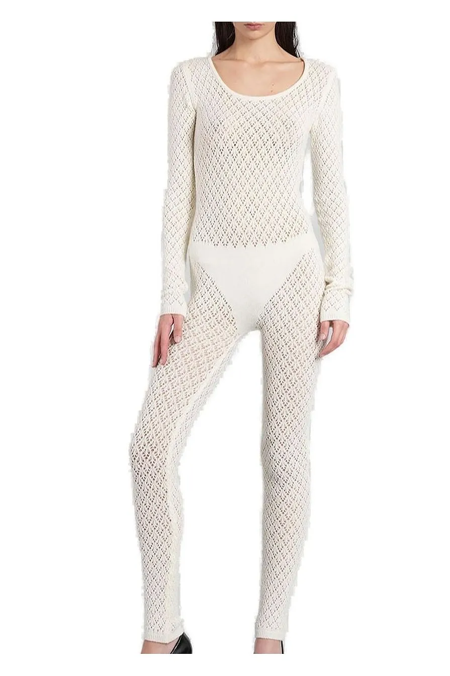 Laneus Open-Knit Jumpsuit