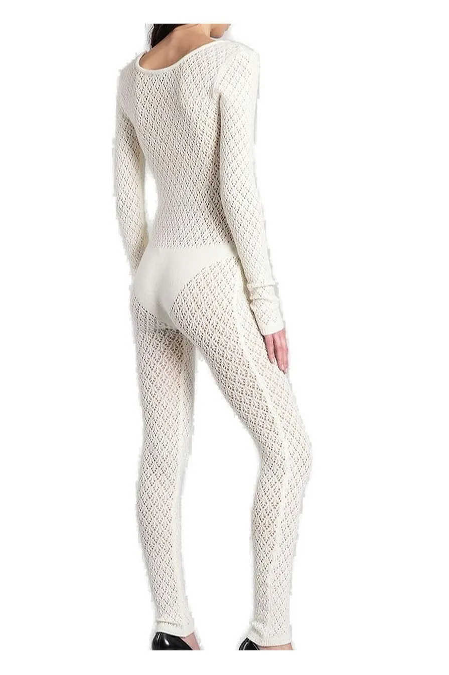 Laneus Open-Knit Jumpsuit