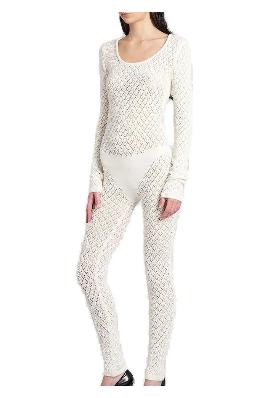 Laneus Open-Knit Jumpsuit