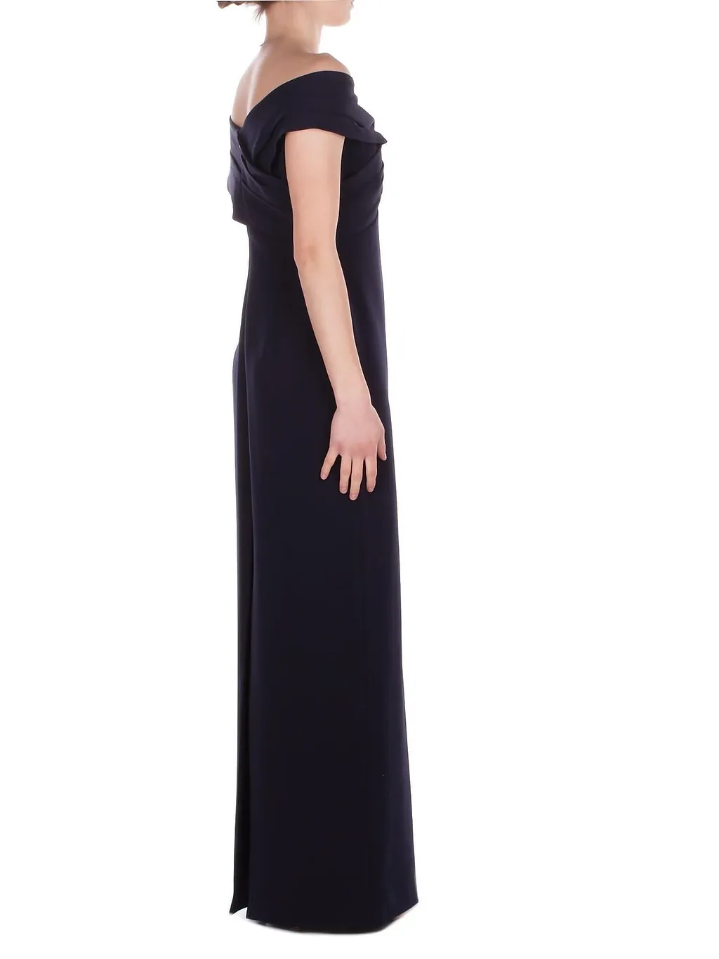 Lauren Ralph Lauren Crepe Off-The-Shoulder Gown