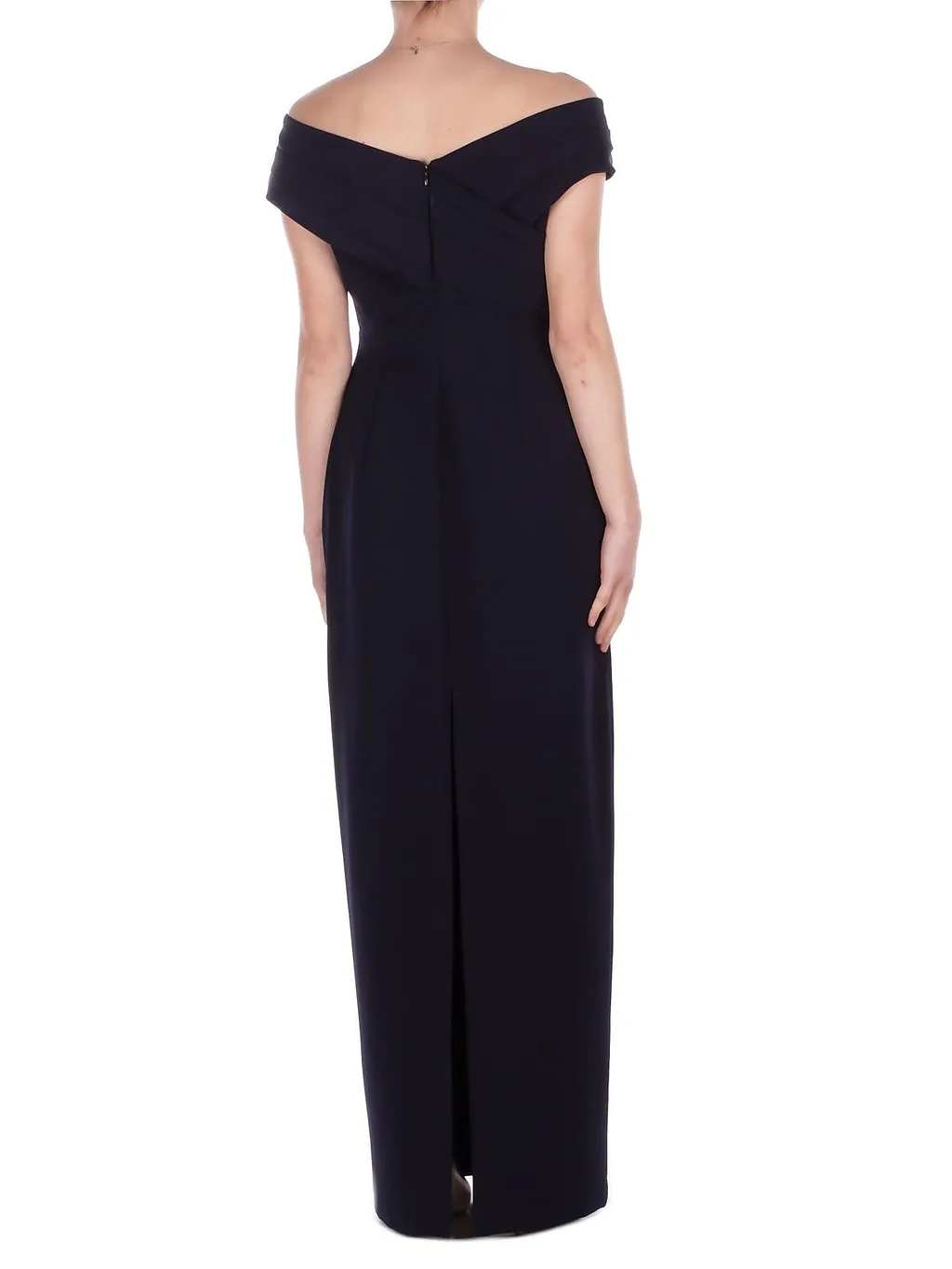 Lauren Ralph Lauren Crepe Off-The-Shoulder Gown