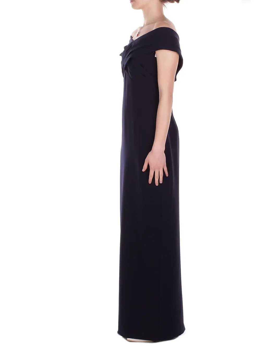 Lauren Ralph Lauren Crepe Off-The-Shoulder Gown
