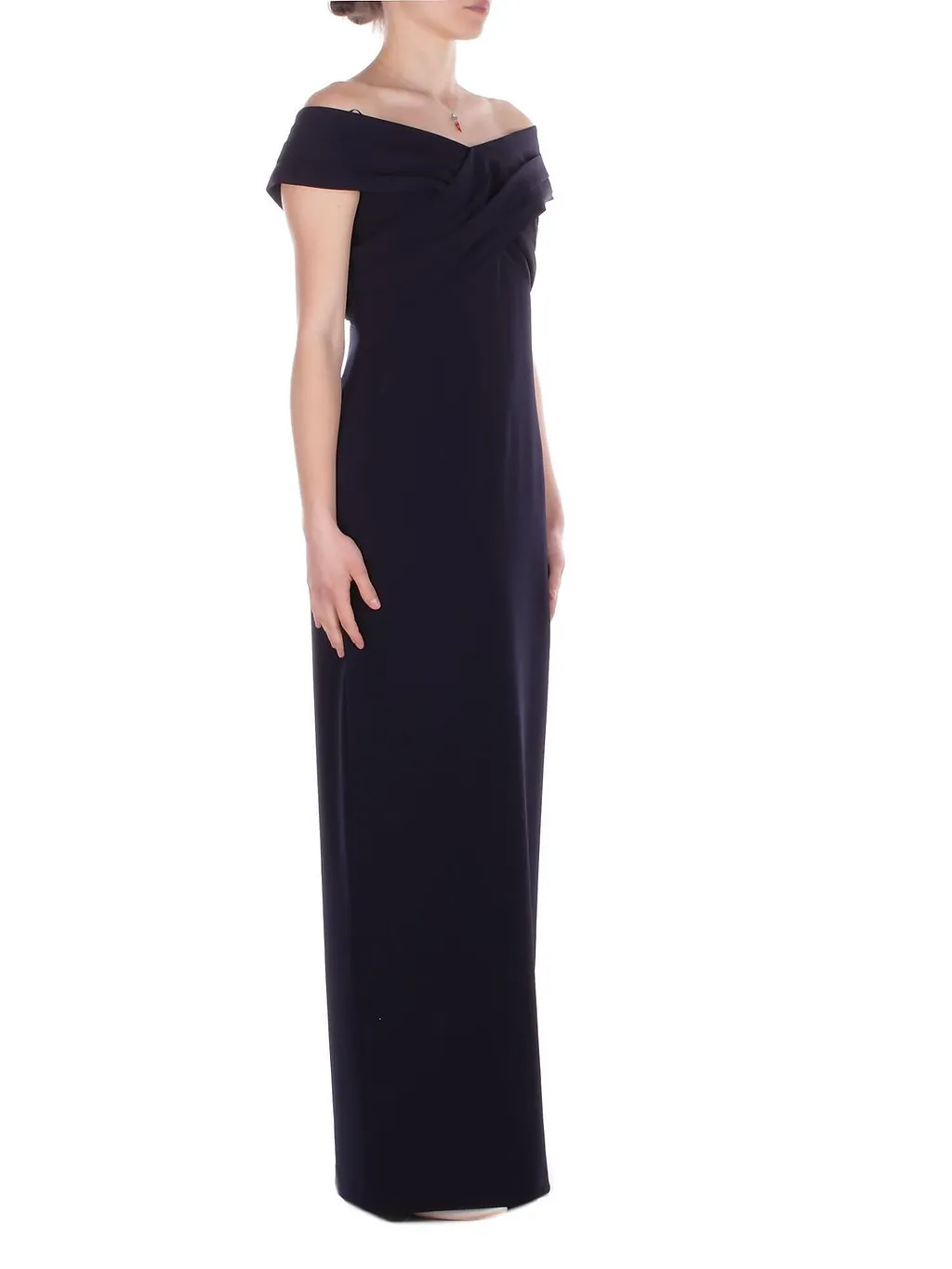 Lauren Ralph Lauren Crepe Off-The-Shoulder Gown