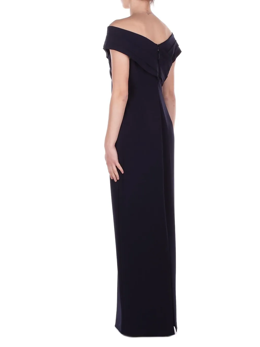 Lauren Ralph Lauren Crepe Off-The-Shoulder Gown