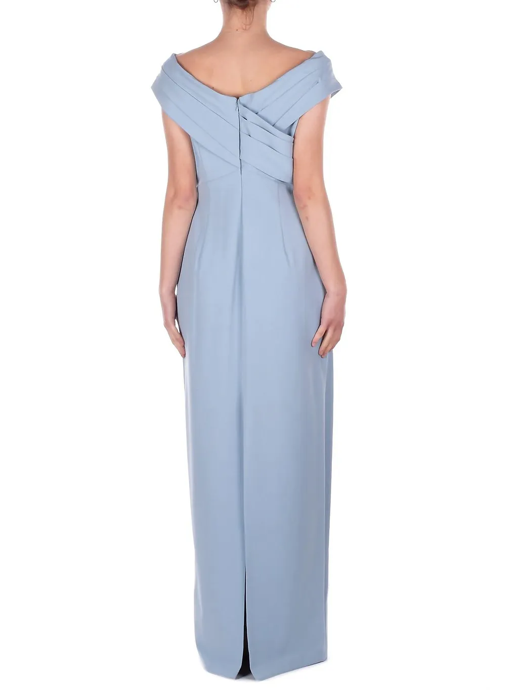 Lauren Ralph Lauren Crepe Off-The-Shoulder Gown