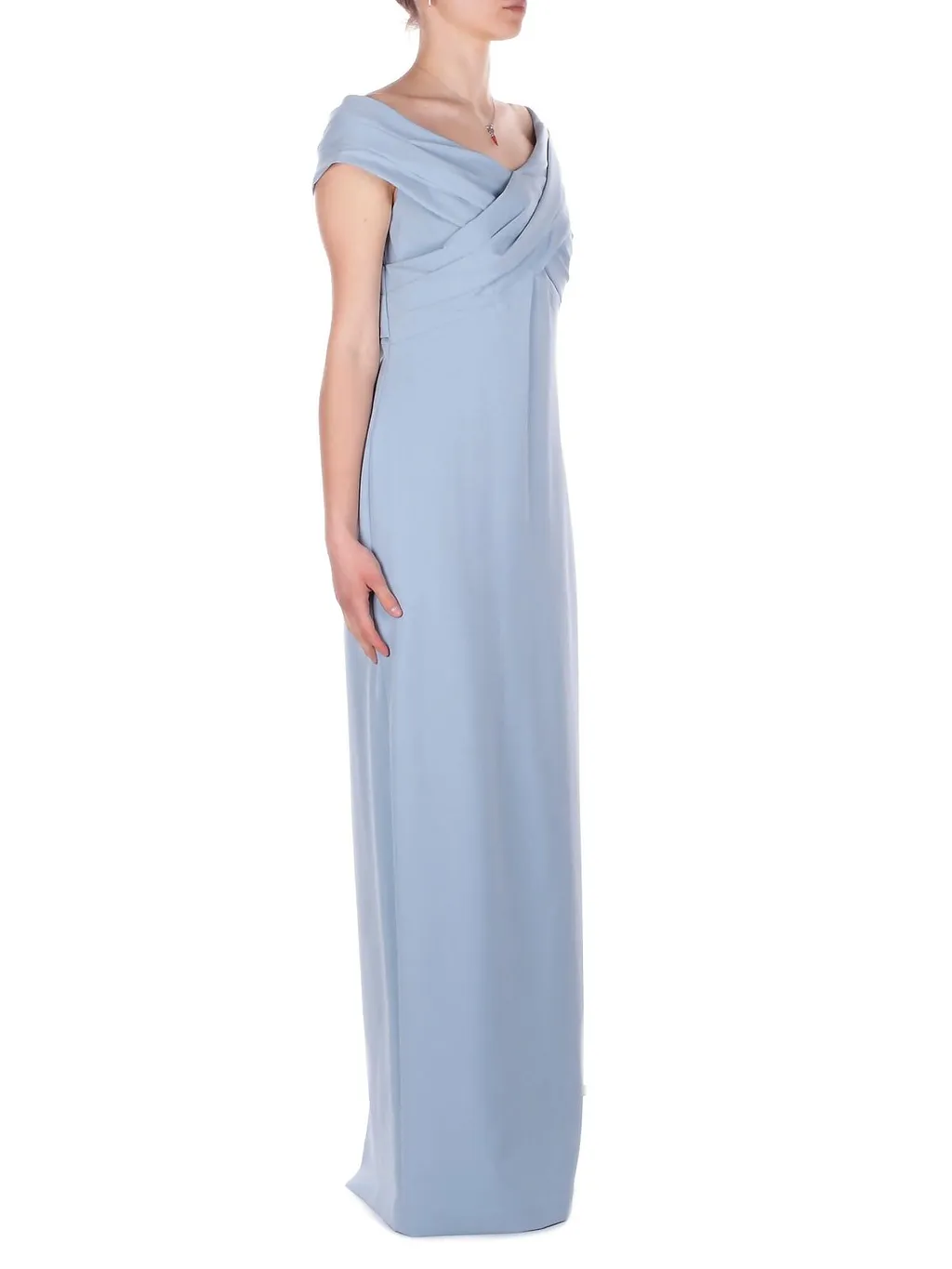 Lauren Ralph Lauren Crepe Off-The-Shoulder Gown